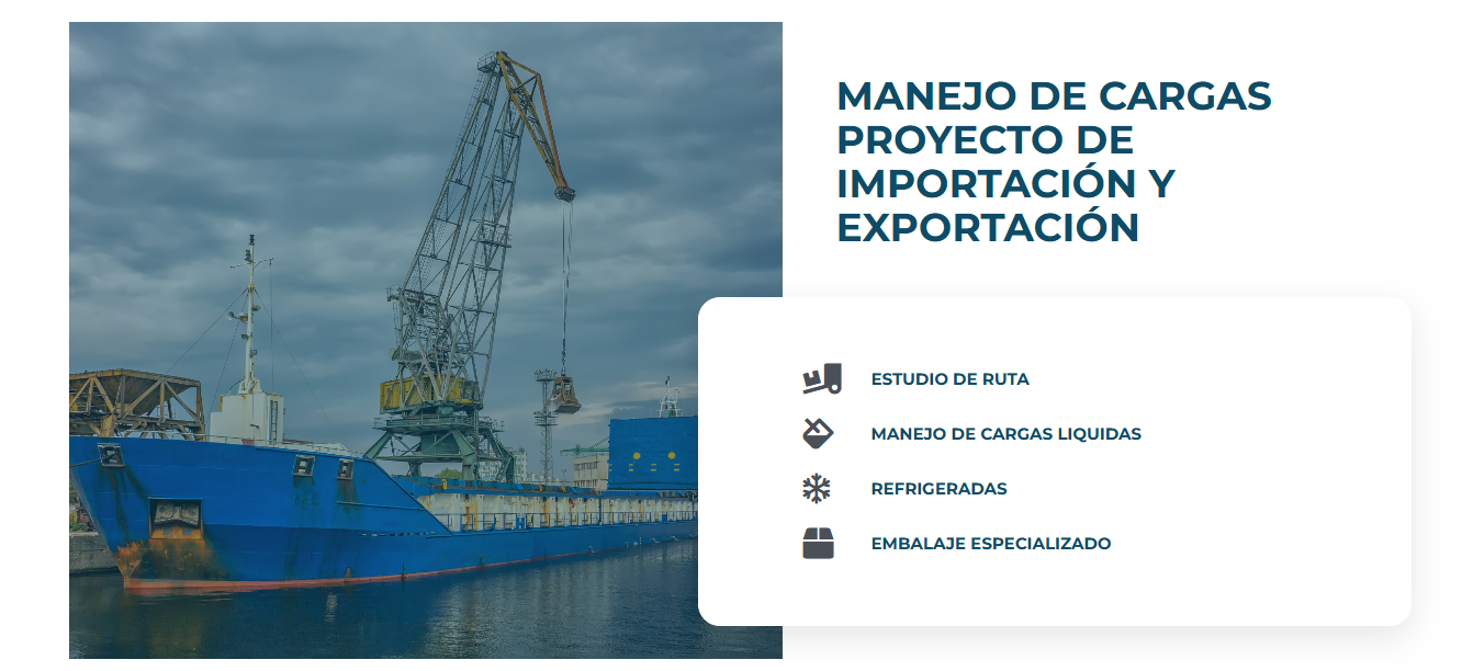 Barco de carga con grúa